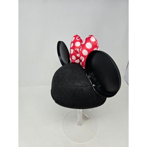 NWT DISNEY PARKS AUTHENTIC MERCHANDISE MINNIE MOUSE BLACK MOUSE EARS RED BOW OS - Picture 9 of 12